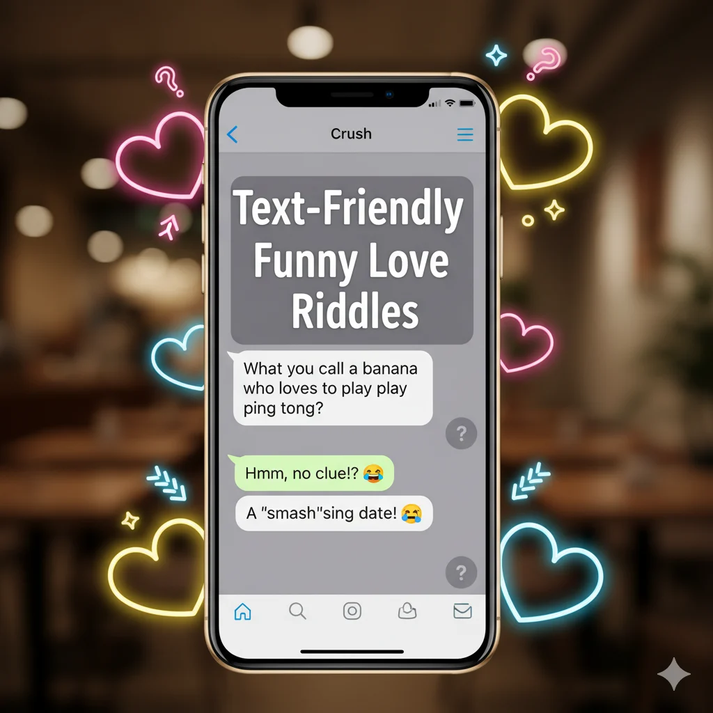 Text-Friendly Funny Love Riddles