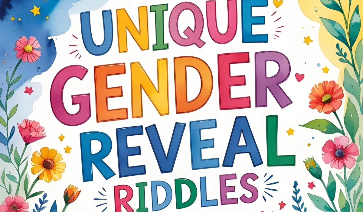 Unique Gender Reveal Riddles