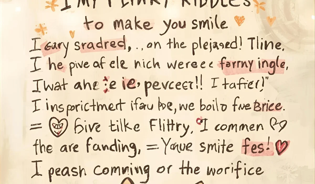 Funny Flirty Riddles to Make You Smile