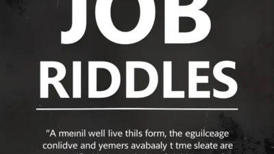 Job Riddles