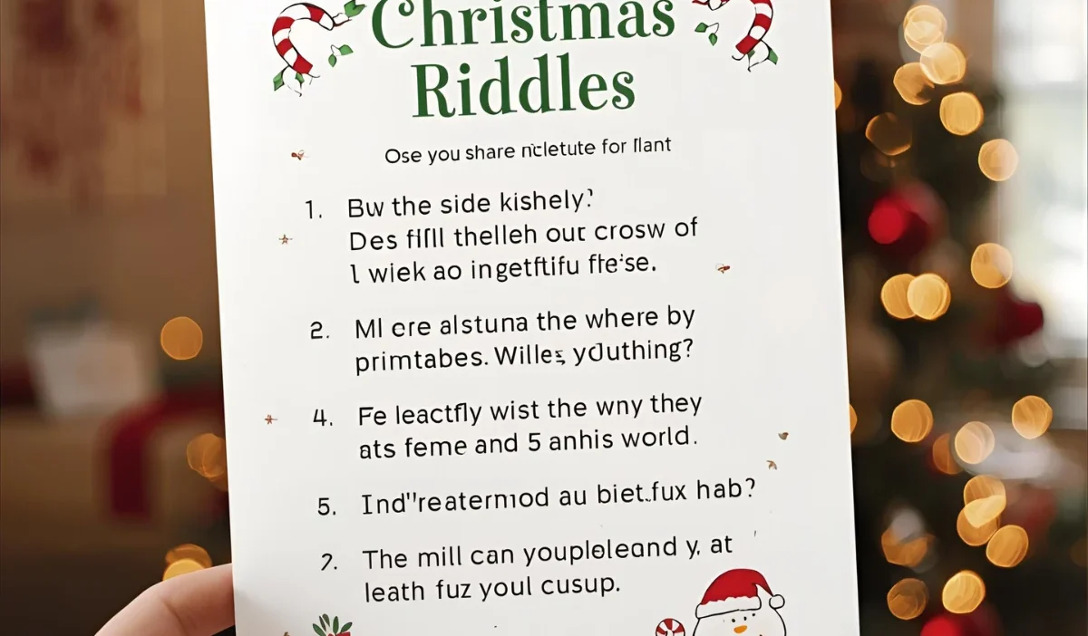 Printable Christmas Riddles
