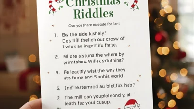 Printable Christmas Riddles