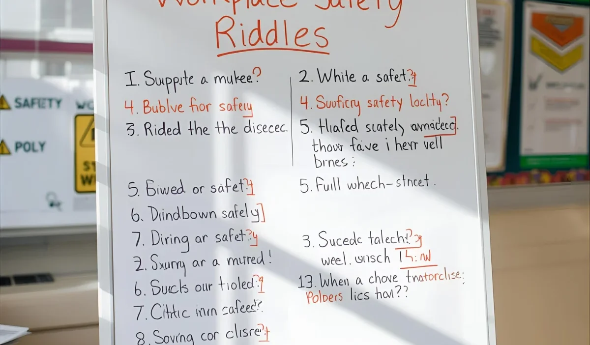 Workplace Safety Riddles