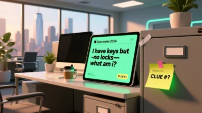 scavenger hunt riddles for office