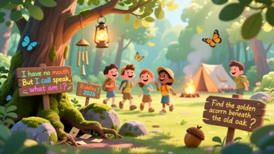 summer camp scavenger hunt riddles